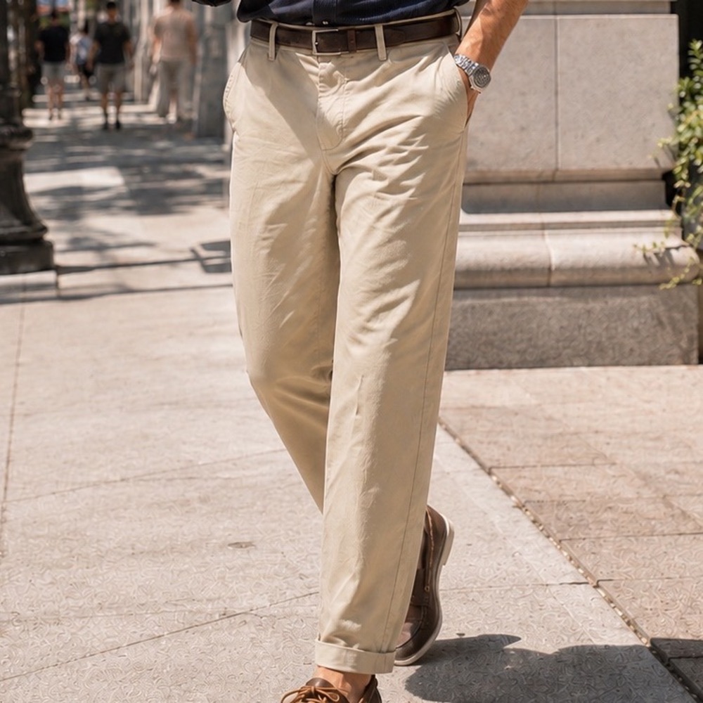 Scott Barber Chino Pants Mens Size 38 Made in Italy Work Casual A10